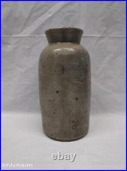 Antique Mid 19th Century American Stoneware Oyster Crock Jar