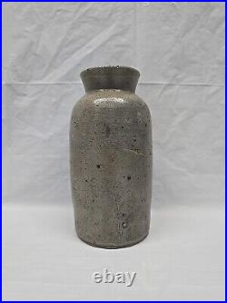 Antique Mid 19th Century American Stoneware Oyster Crock Jar