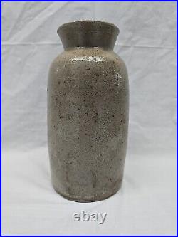 Antique Mid 19th Century American Stoneware Oyster Crock Jar