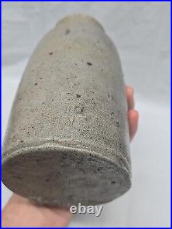 Antique Mid 19th Century American Stoneware Oyster Crock Jar