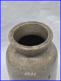 Antique Mid 19th Century American Stoneware Oyster Crock Jar