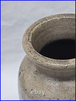 Antique Mid 19th Century American Stoneware Oyster Crock Jar