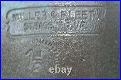 Antique Miller & Fleet Strasburg VA Virginia Stoneware Crock Pottery 1 1/2 Gal