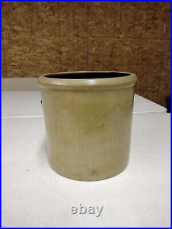 Antique Minnesota Stoneware Co. Redwing Early Salt Glaze 2 Gallon Double P Crock