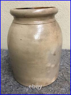 Antique New York Stoneware Co Jar-No Lid-Fort Edward