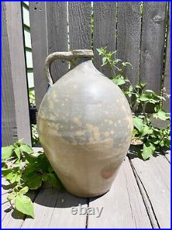 Antique New York Stoneware Jug Blue Cobalt Painted 2