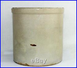 Antique One Gallon Buckeye Pottery Co. Stoneware Crock. 1890s, Macomb ILL