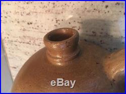 Antique Ovoid Pottery Crock Jug Salt Glazed Stoneware Primitive