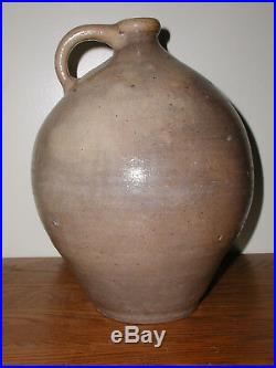 Antique Ovoid Salt Glazed Stoneware jug by N&A Seymour, 1800's