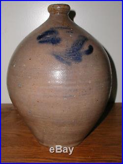 Antique Ovoid Salt Glazed Stoneware jug by N&A Seymour, 1800's
