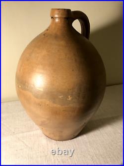 Antique Ovoid Stoneware 4 Gallon Jug