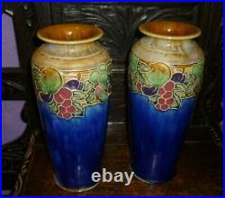 Antique Pair Of Large Royal Doulton Vases