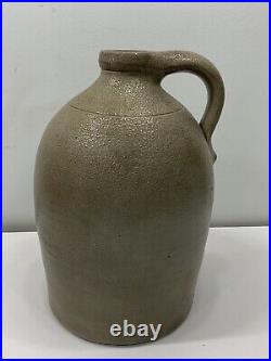 Antique Picton CW Canada West 1 Imperial Gallon Stoneware Finger Jug Excellent