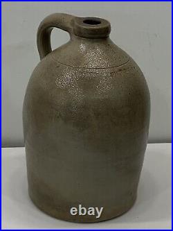 Antique Picton CW Canada West 1 Imperial Gallon Stoneware Finger Jug Excellent