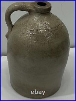 Antique Picton CW Canada West 1 Imperial Gallon Stoneware Finger Jug Excellent