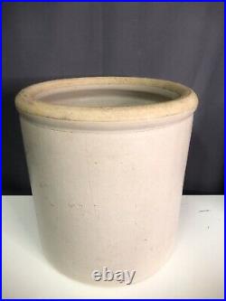 Antique Pittsburg Pottery Co Stoneware Crock #4 Four Gallon Display Made In USA
