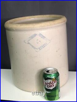 Antique Pittsburg Pottery Co Stoneware Crock #4 Four Gallon Display Made In USA
