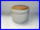 Antique_Possible_Red_Wing_Pottery_10_Blue_Banded_Butter_Crock_With_Wooden_LID_01_su