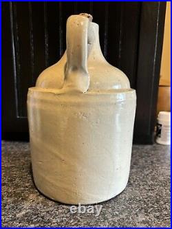 Antique Potash Bros 1 Gallon Stoneware Script Jug Paterson NJ