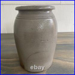 Antique Primitive 8 Cobalt Blue A. P. Donaghho Stoneware Crock Parkersburg WV