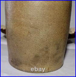 Antique Primitive Salt Glaze Stoneware Crock Wax Close Canning Top 7.75 Inches