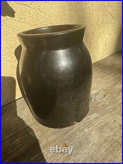 Antique Primitive Salt Glazed Stoneware COWDEN Wilcox HARRISBURG PA Jug