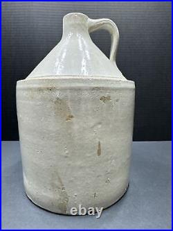 Antique QUIRN BROS Stoneware Pottery Whisky JUG 2 Gallon MANCHESTER N. H