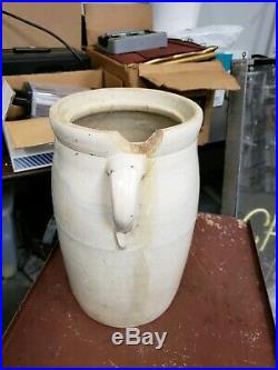 Antique RARE Louisville Pottery Co Indian Head #4 Stoneware Crock Butter Churn