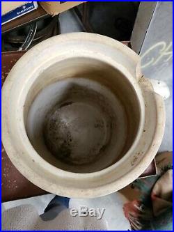 Antique RARE Louisville Pottery Co Indian Head #4 Stoneware Crock Butter Churn