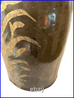 Antique Redware Pottery Stoneware Folk Americana READ Galena 9x5 READ