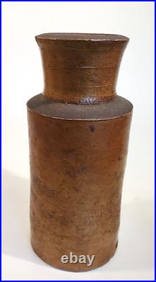 Antique Redware Preserve Stoneware Canner Jar c 1835