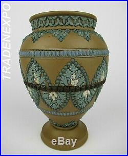 Antique Royal English DOULTON LAMBETH Stoneware Period Silicon Ware 1883 Vase