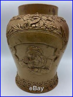Antique Salt Glaze Pottery Baluster Snuff Jar circa 1800