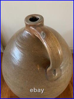 Antique Salt Glaze Stoneware 3 Gal Whiskey Jug Cobalt Decorated York PA