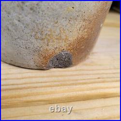 Antique Salt Glaze Stoneware Canning Jar Crock Brown Colors 10.5 Inches High