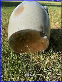 Antique Salt Glaze Stoneware Ovoid Crock Cobalt Decorated Remmey Philadelphia