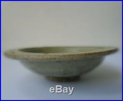 Antique Song Ming dynasty celadon bowls (2) Green glaze stoneware ceramic