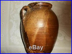Antique South Alabama Pottery Stoneware 4 Gal Ovoid Storage Jar Signed
