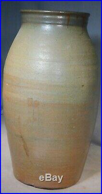 Antique Southern Pottery 4gal Crock Churn Salt Glaze Tennessee Kentucky Carolina