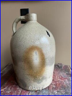 Antique Stoneware Blue Cobalt #3 Bee Sting with Turkey Drippings Jug