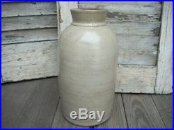 Antique Stoneware COWDEN & WILCOX Oyster Jar Crock Vessel Pottery