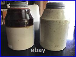 Antique Stoneware Canning Jars From Western And Macomb Potteries At Merger Time