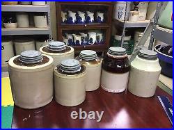 Antique Stoneware Canning Jars From Western And Macomb Potteries At Merger Time