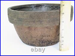 Antique Stoneware Cooking Crock Bodine Pottery Pat Sept 21 1880