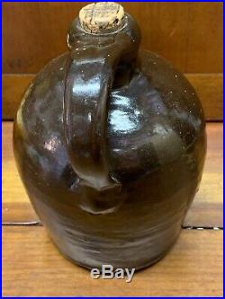 Antique Stoneware Crock Scratch Jug Quart Rocky Dale Pottery 1876