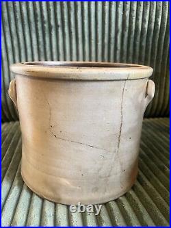 Antique Stoneware D. Weston Ellenville Ny Salt Glaze Crock 8