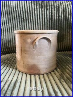 Antique Stoneware D. Weston Ellenville Ny Salt Glaze Crock 8