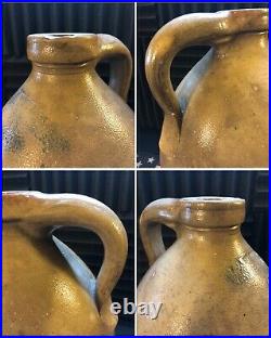 Antique Stoneware F. B. Norton Worchester Mass 2 Crock Jug Blue Cobalt Salt Glaze