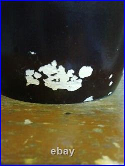 Antique Stoneware Jar Pot Geddes New York April 27th, 1875 Hubbell Chesebro NY