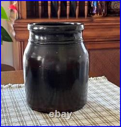 Antique Stoneware Jar with ORIGINAL LID